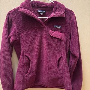 Patagonia Re-Tool Snap-T Fleece Pullover Small Berry Purple